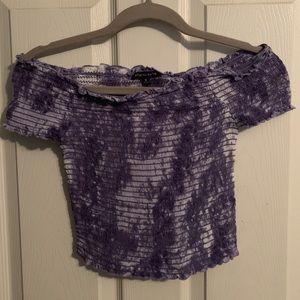 Kendall & Kylie off the shoulder crop top